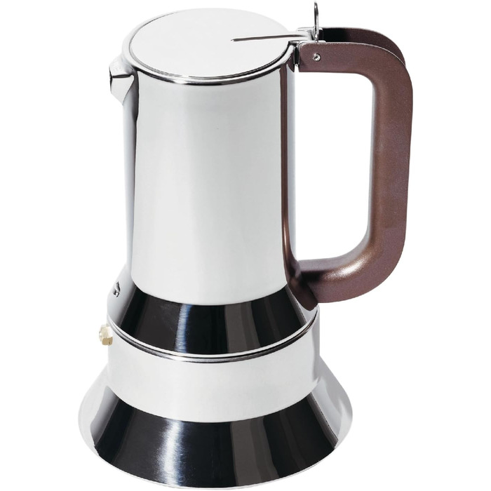 Еспресо-машина Alessi 9090/M з нержавіючої сталі, 10 чашок, срібна