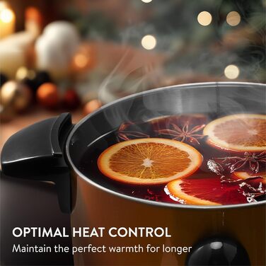 Navaris Mulled Wine Warmer/Hot Water Dispenser - Stainless Steel - with Thermostat, Fill Level Indicator, and Tap - Mulled Wine and Hot Beverage Dispenser (10 l, Copper)