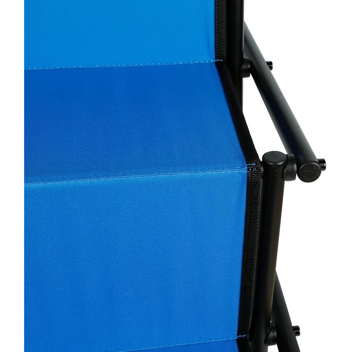 Зручна рампа для собак у машину, велика та маленька, складана, чорна/синя (139x45x76 см)