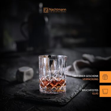 Подарунковий набір для віскі Nachtmann Noblesse: графин 750 мл і 2 склянки з кришталю, набір для віскі, можна мити в посудомийній машині