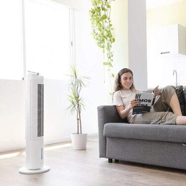 Охолоджувач Cecotec EnergySilence 2000 SkyCool: 60W, 3л резервуар, для ефірних олій, 3 швидкості, 50° осциляція, білий