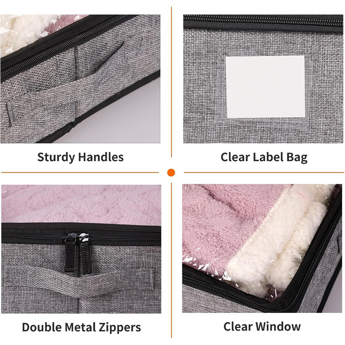 Органайзер для зберігання під ліжком Fixwal, 11 см, 2 шт.