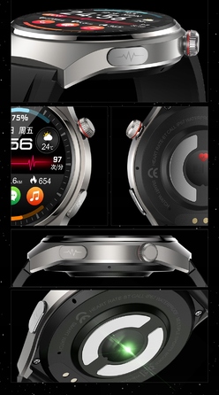 Смарт-годинник Bartomtime Kardiowatch MTech2 з AMOLED-дисплеєм, багатоколірний