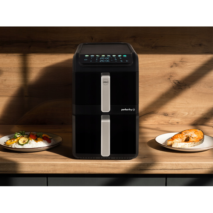 Аерофритюрниця вертикальна FR300 2700W, дві кошики, 10л