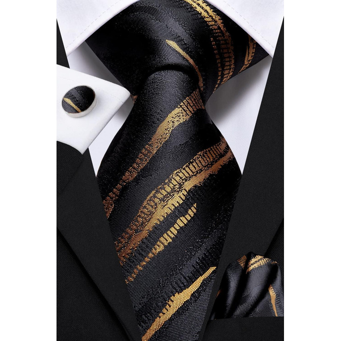 Краватка чоловіча Dubulle з квітковим візерунком Paisley, шовкова краватка для чоловіків, смугаста, комплект краватки та нагрудного хустинки для весілля, ділового стилю, коричнева