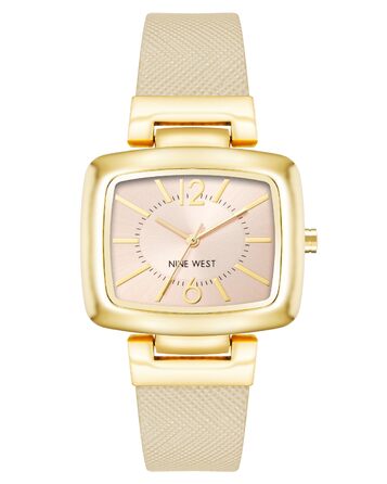 Жіночий кварцовий годинник NINE WEST з ремінцем, бежевий
