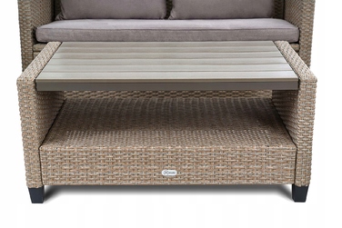 Комплект садових меблів Di Volio DV-016GF Firenze, техноротанг, бежевий, 6 предметів