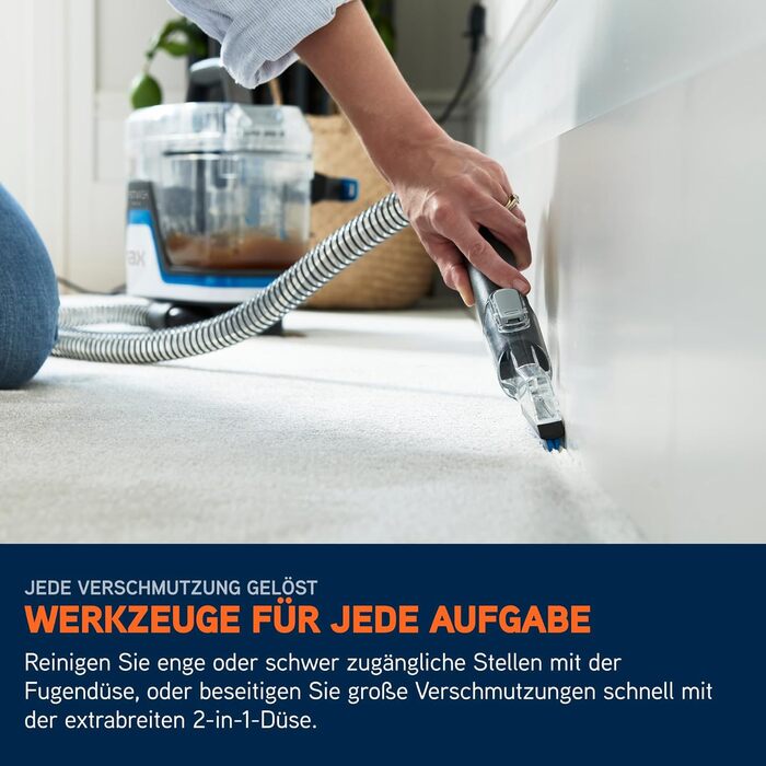 Vax SpotWash Max Pet Edition: потужний мийник для килимів та м'яких меблів з технологією SpinScrub, 2.8л XL-резервуар, глибоке очищення для тварин, диванів та твердих підлог (Home Duo)