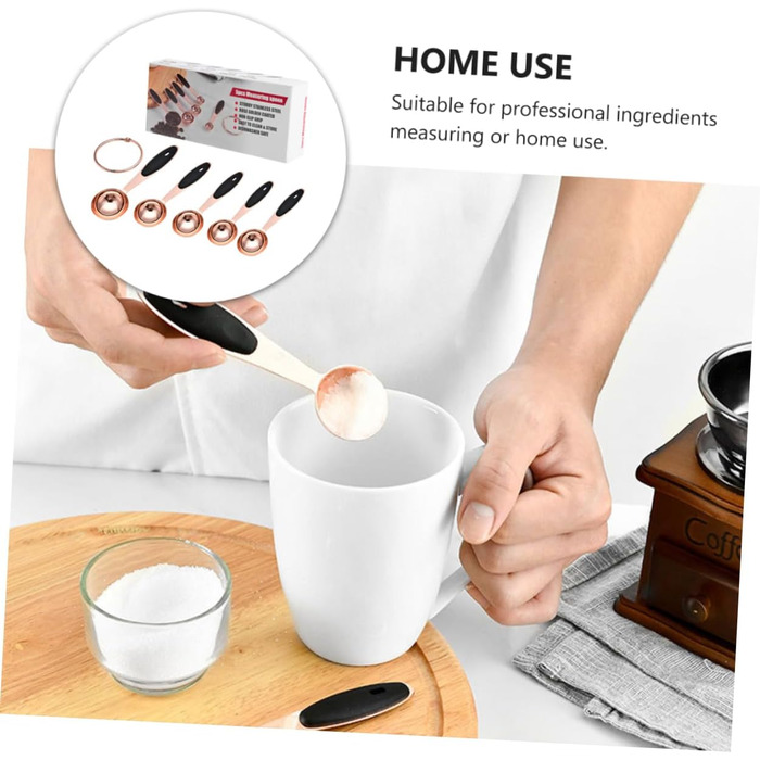 MAGICLULU 3 Sets Rose Gold Measuring Spoons, Measuring Cups, Scoops, Grill Plate, Baking Mold, Cocktail Spoon, Measuring Spoon, Kitchen Baking Utensils, Kitchen Accessories, Stainless Steel
