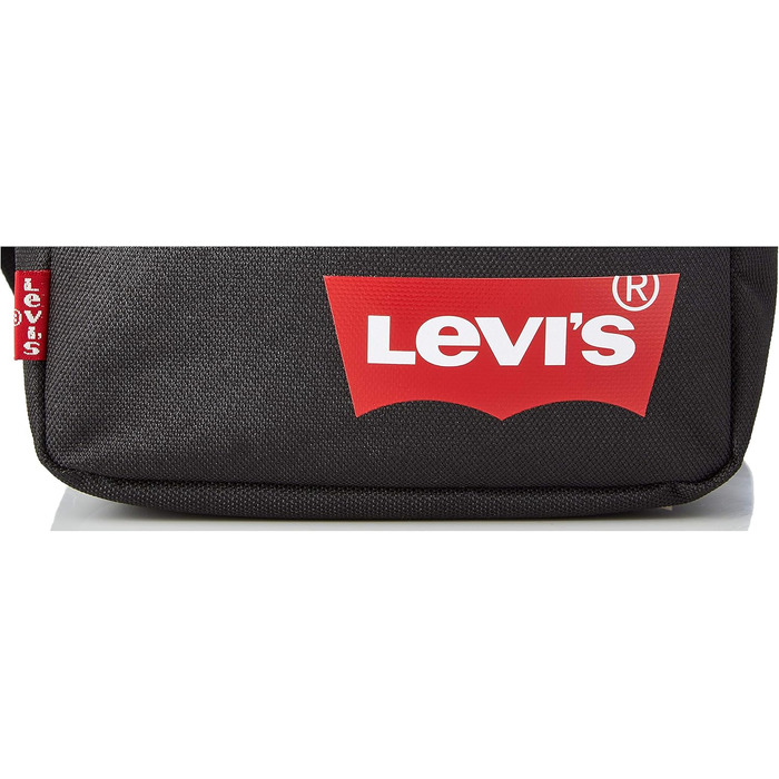 Чорна міні-сумка крос-боді Levi's Mini Crossbody Solid з логотипом Red Batwing