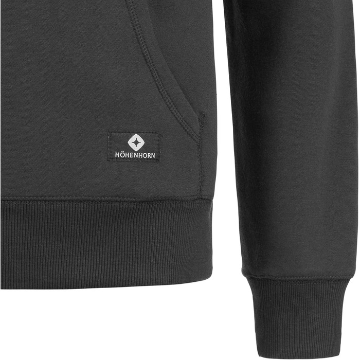 Худі Janga від Höhenhorn для чоловіків, чорний, XXL, з високоякісної бавовни