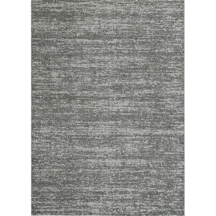 Килим SANAT Oslo для вітальні - сірий, 80x150 см. Сучасний дизайн, підходить для вітальні, коридору, їдальні, спальні, кухні та дитячої кімнати