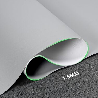 Підкладка на стіл Vicwe 80x40 см, сіра, з ПВХ, з антиковзким покриттям, водонепроникна, для офісу та дому