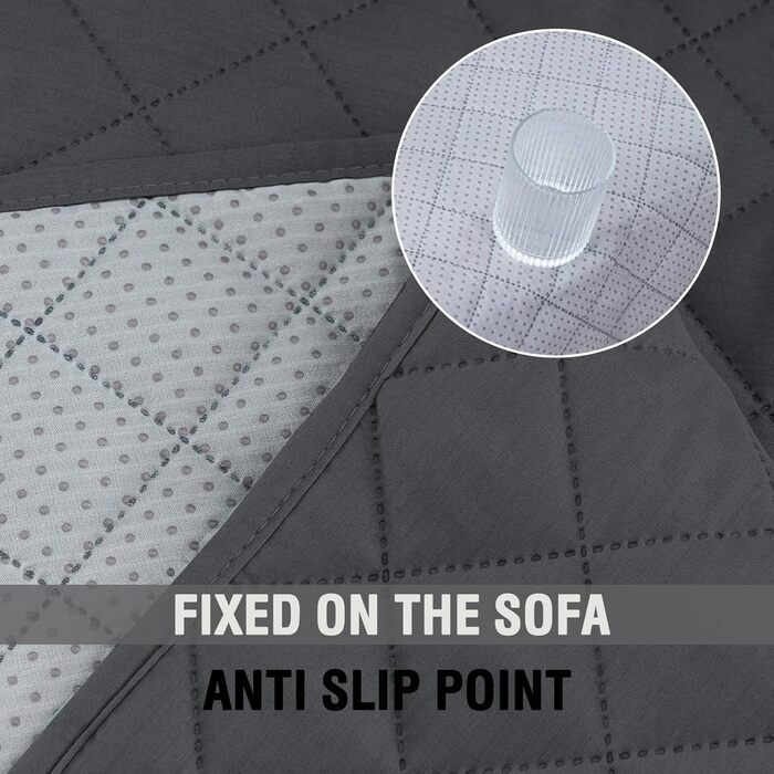 Водонепроникний килимок для собак середнього розміру - килимок для собак, який можна прати, захист дивану від собак, котячий килимок, пухнастий та м'який, захисний килимок для дивану, Французький дуб (сірий, 102 x 127 см)