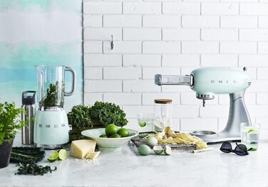 SMEG Stand Mixer BLF01PGEU, 800, Aluminum, 1.5 liters, pastel green