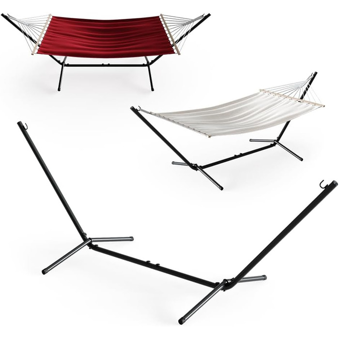 Oskar-Store Hammock Stand 350cm Metal Frame Hammock Stand Sun Lounger Metal