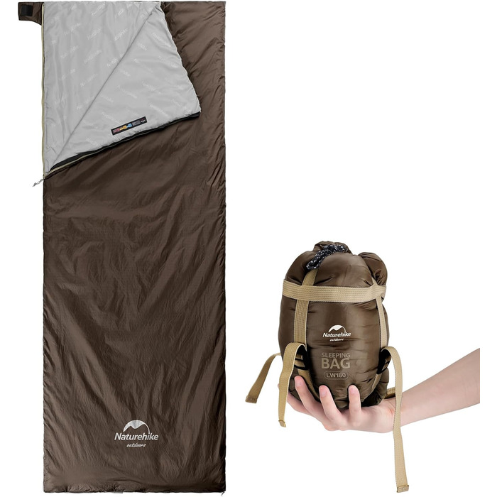Naturehike Sleeping Bag - 7°C Warm Weather Sleeping Bag for Hiking, Backpacking & Camping - Lightweight, Youth & Adult