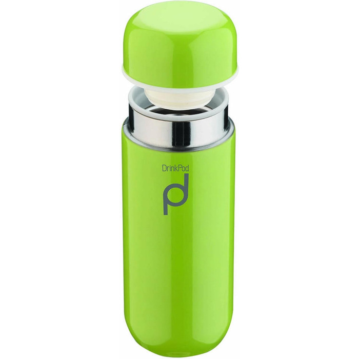 Pioneer Stainless Steel Insulated Drink Bottle - 200ml Double Wall Thermos Food Container - Keeps Hot 6h, Cold 24h - Leakproof, BPA-Free - Green