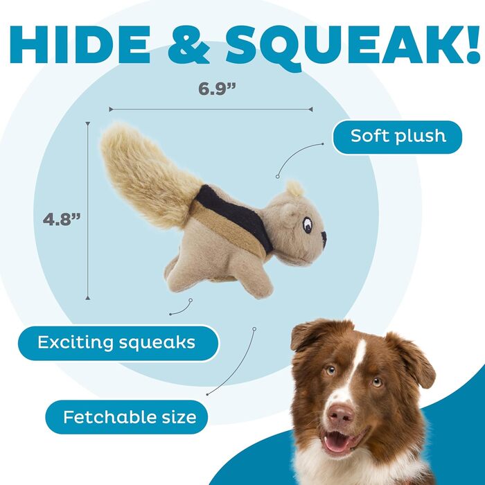 Іграшка для собак Outward Hound Hide A Squirrel XL, плюшева, інтерактивна, 3 білки