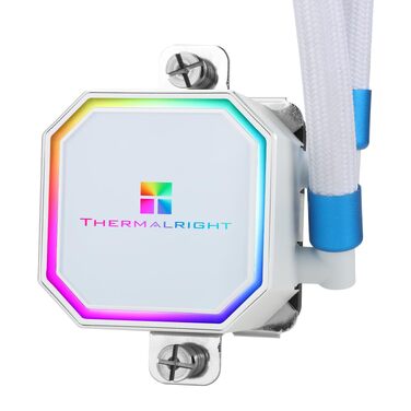 Система рідинного охолодження процесора Thermalright Frozen Prism 360 White ARGB, 360мм, 3 PWM вентилятори, для Intel LGA1700/1851 та AMD AM4/AM5, Білий