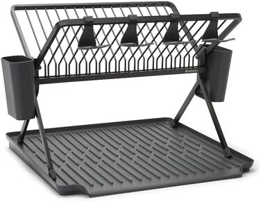 Brabantia Folding Dish Drainer (L, Dark Grey)