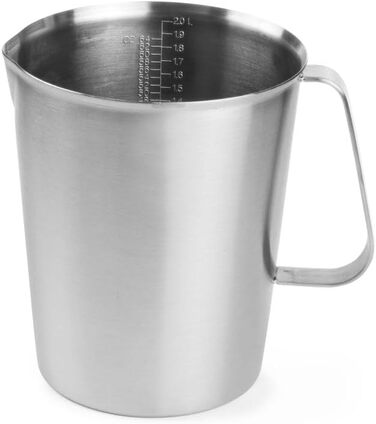 HENDI Measuring Cup, Heavy-Duty, 2L, ø140x(H)175mm, Stainless Steel