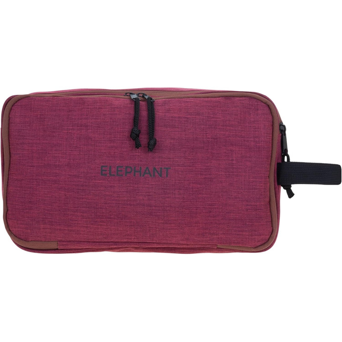 Туалетна сумка-органайзер для подорожей Elephant: велика, для жінок та чоловіків, червона, бордово-коричнева