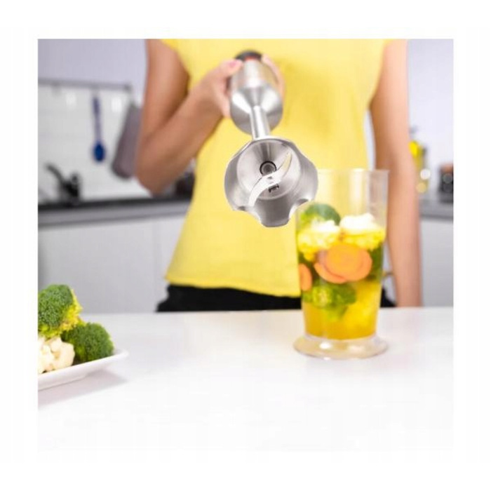 Погружний блендер Zelmer ZHB4650, 1400 Вт, сріблястий/сірий