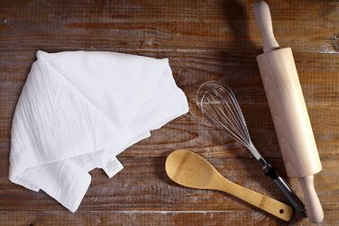 Utopia Kitchen Flour Sack Towels, 12 Pieces, Cotton, 71.1 x 71.1 cm