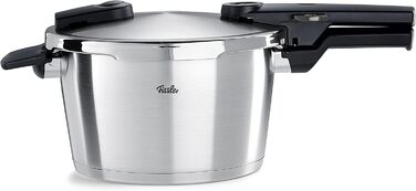 Скороварка Fissler Vitaquick Premium 4,5 л з нержавіючої сталі, для індукції, 2 режими приготування, Ø22 см, вироблено в Німеччині
