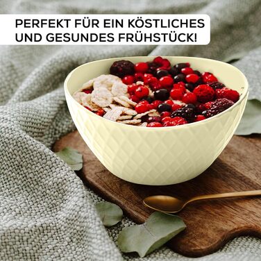 Набір мисок Miamio Palmanova (зелений) – 6 шт. по 800 мл – сучасний дизайн