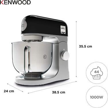 Кухонна машина Kenwood kMix KMX750BK, стаціонарний міксер, чорний