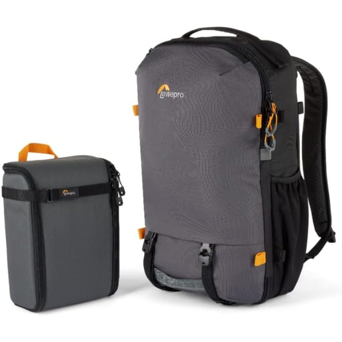 Рюкзак для камери Lowepro Trekker Lite BP 250 (Сірий), з винімним вкладишем, для бездзеркальних камер Sony Alpha 7, з системою кріплення аксесуарів