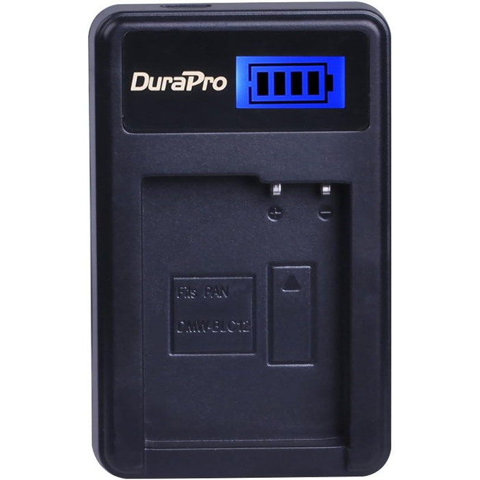 Акумулятор DuraPro 2шт. 1400mAh DMW-BLC12 для Panasonic Lumix FZ1000, FZ200, FZ300, FZ330, G5, G6, G7 + LCD-USB-зарядний пристрій