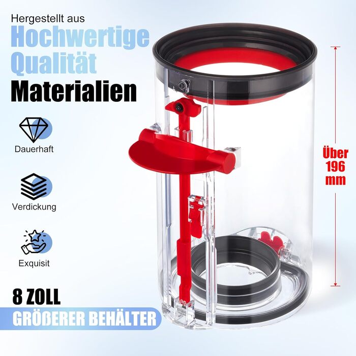 Контейнер для пилососа Dyson V10 SV12 (969509-01) з HEPA-фільтром, запасні частини