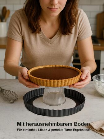 Форми для тартів Yamteck Tarteform 10см, 6 шт. З підйомним дном, антипригарне покриття, вуглецева сталь. Для тартів, пирогів, випічки, сімейних обідів та свят. Розмір 10х2 см, 6 шт. (28*3 см)