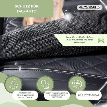 Автокрісло для собак Mobiclinic® Sammy: універсальний, антиковзкий, водонепроникний, з кишенями та регульованими ременями