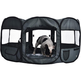 Amazon Basics Octagon Portable Pet Playpen - 114cm Grey