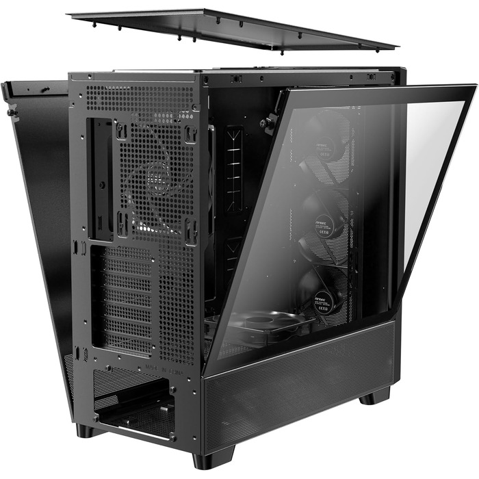 Корпус для ПК Antec Flux Midi Tower, чорний матовий, Gaming Case