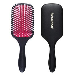 Щітка для волосся Denman Power Paddle - для розчісування, сушіння та укладки, D3 піни, червоно-чорна, P038