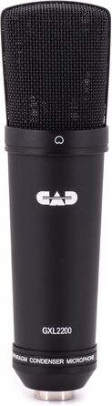 CAD GXL2200 – Конденсаторний мікрофон з великою мембраною для студії та професійних записів. Неймовірна якість звуку, XLR, 48V Phantomspeisung, мембрана 1 дюйм, 75 Ом, 30 Гц - 20 кГц, сріблястий колір
