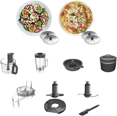 Кухонний комбайн Kenwood MultiPro Express 1000 Вт, чаша 3 л, блендер 1,5 л, соковижималка, насадки для нарізки, Express Serve