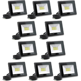 2 Pieces 100W LED Flood Lights Outdoor, Super Bright 8140LM Wall Light, 3000K Warm White Outdoor Floodlight, IP66 Waterproof Spotlight for Backyard Driveway Doors Garage Path Garden (Warm White, 20.0 Watt 10 Pieces)