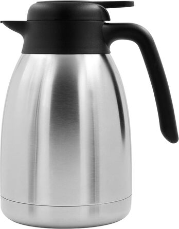 TRINKBASIS Insulated Carafe 1.5 L – Double-Walled Stainless Steel Thermos for up to 10 Cups of Coffee or Tea - Coffee Pot, Teapot