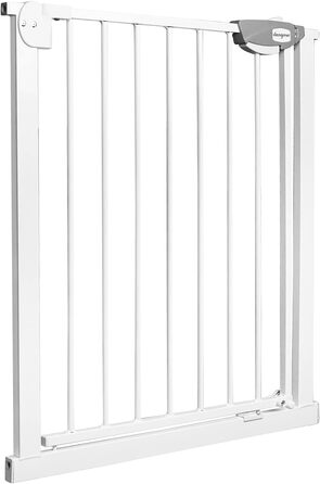 Захист для воріт HENGMEI: сітка для дитячих воріт/сходи, автоматичне закриття, без свердління, 75-85 см, білий