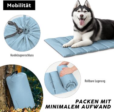 Водонепроникний килимок для собак Western Home: зручний, портативний, 110x68 см (Блакитний)