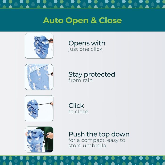 Сонцезахисний парасолька Recycelter InBrella з автоматичним закриттям, компактний дизайн, захист від вітру, для подорожей, з принтом леопарда