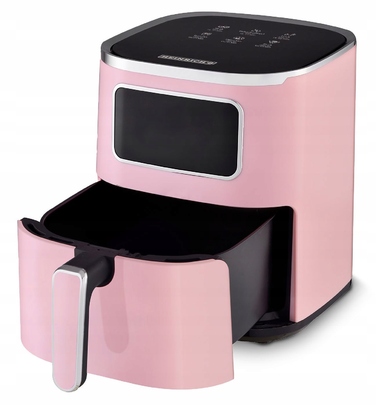 Аерофритюрниця Air Fryer 5л, 1450 Вт, велика чаша XL, рожева