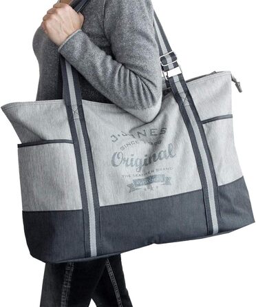 J.JONES - XXL Leisure Bag - Sports Bag - Beach Bag - Women's Shopper with Zipper