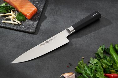 Ніж для суші Grossman 002SH: професійний кухонний ніж з нержавіючої сталі, 33 см, ергономічна ручка